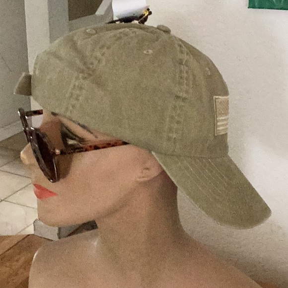 Stetson Olive Green Cap with Embroidered Flag - Picture 6 of 6